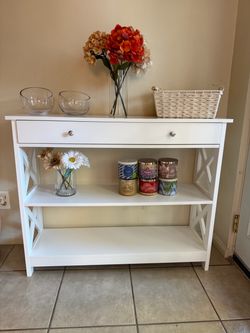 Console table with drawer
