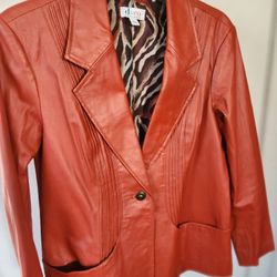 D&Co Womens Large genuine sheep leather jacket