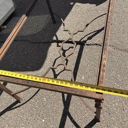 Vintage mid century metal coffee table