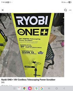 Ryobi 18V ONE+ Vortex Telescoping Power Scrubber