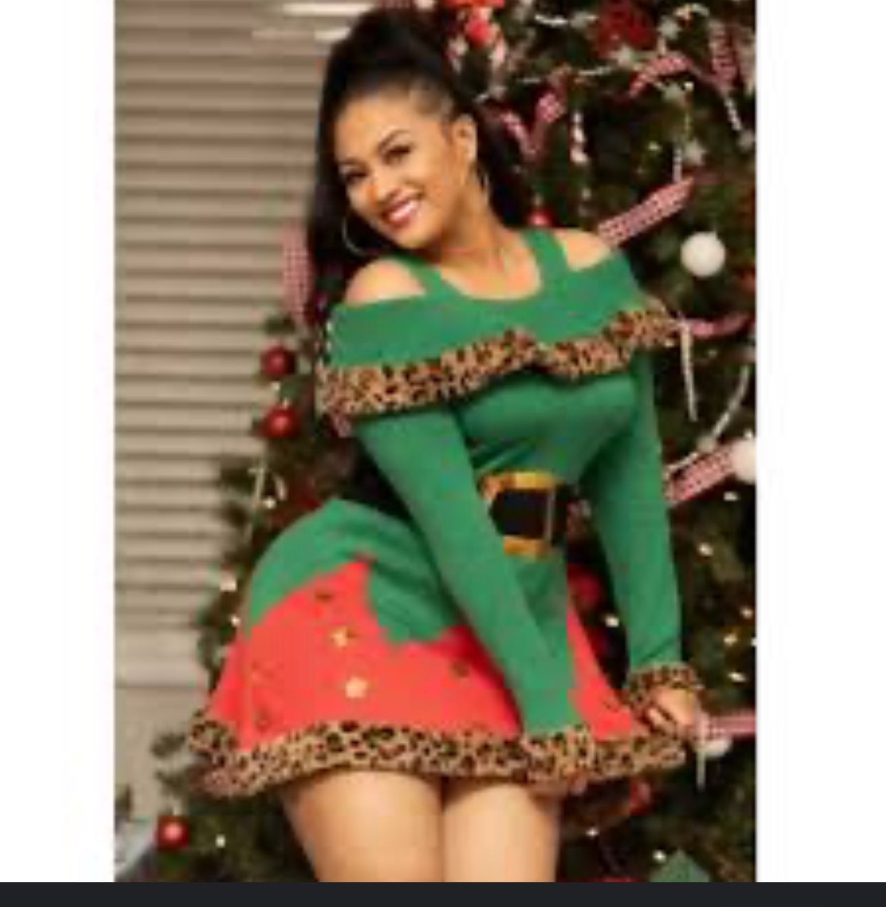 Hot elf sweater dress