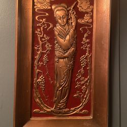 2 Antique Chinese Bronze / Copper Pressed plaque China 19th or 20th c