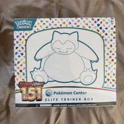151 Pokemon Center ETB Elite Trainer Box - New/Sealed Pokemon Cards