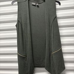 Sharp Army Green Sleeveless Vest Professional Or Casual