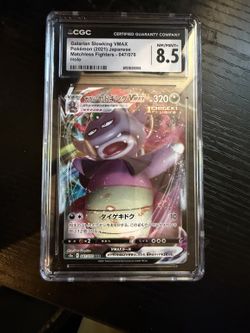 2021 Pokemon JP Galarian Slowking VMAX 047/070 RRR Holo / VMAX CGC 8.5