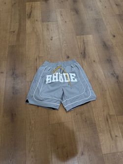 Rhude Gray Nylon Shorts