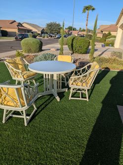 Rattan  table and chairs