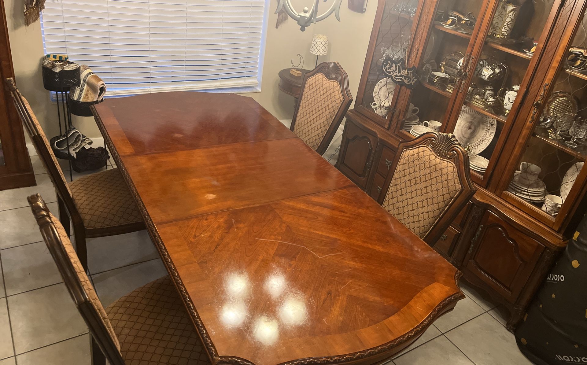 Dining room table with four chairs