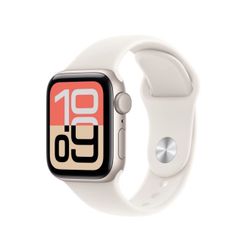 Apple Watch SE 3 GPS 40mm Starlight Aluminum Case With Starlight Sport Band - S/M