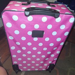 Rockland Poke A Dot Suitcease