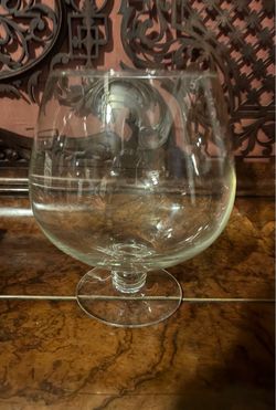 Beautiful large clear glass Brandy sniffer