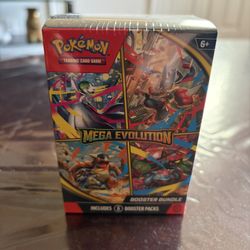 Mega Evolution Booster Bundles (Pokemon Cards, 6 Pack Bundle, Sealed)