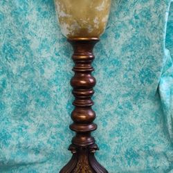 Lamp .. Exquisitely Carved Wood $20