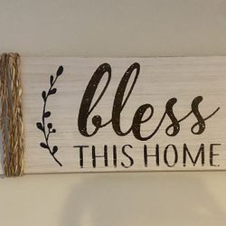 Bless This Home Sign 