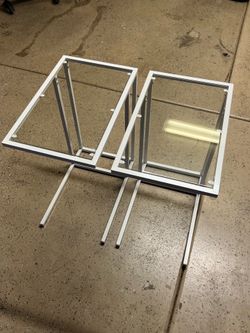 Glass end tables