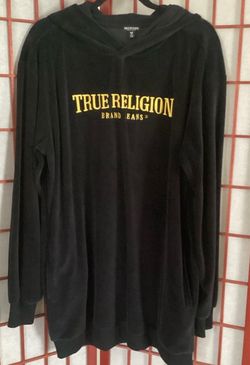 True Religion Brand Jeans Black Hoodie Dress