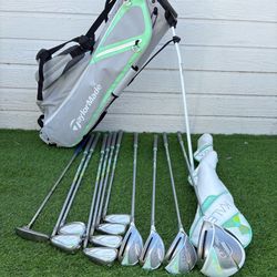 Ladies Taylormade Kalea Golf Set with Stand Bag Graphite Shaft L-Flex