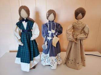 Set of 3 Plain & Fancy Collection/Collectible dolls by Pine Baroness 18"