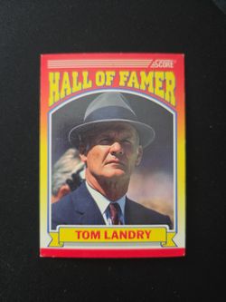 Score Tom Landry Hall of Famer Football Card