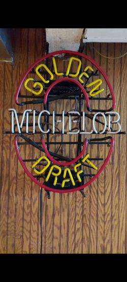 Michelob Golden Draft Neon Bar Sign