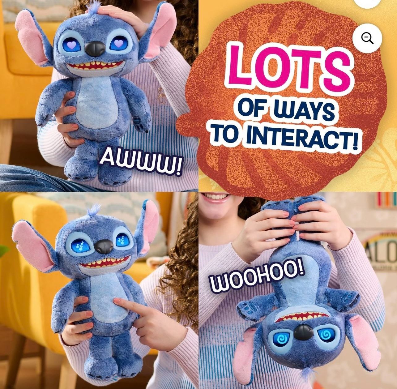 Many Moods Stitch Talking Plush