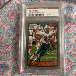 Jayson Taylor signed football card graded