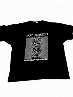 Joy Division Vintage VTG - “Unknown Pleasures” - Black Shirt - XL - AAA post punk waves emo grunge      Tags: indie hardcore metal screamo gothic band