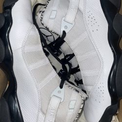 air jordan 6 rings white black gold size 9 men og box