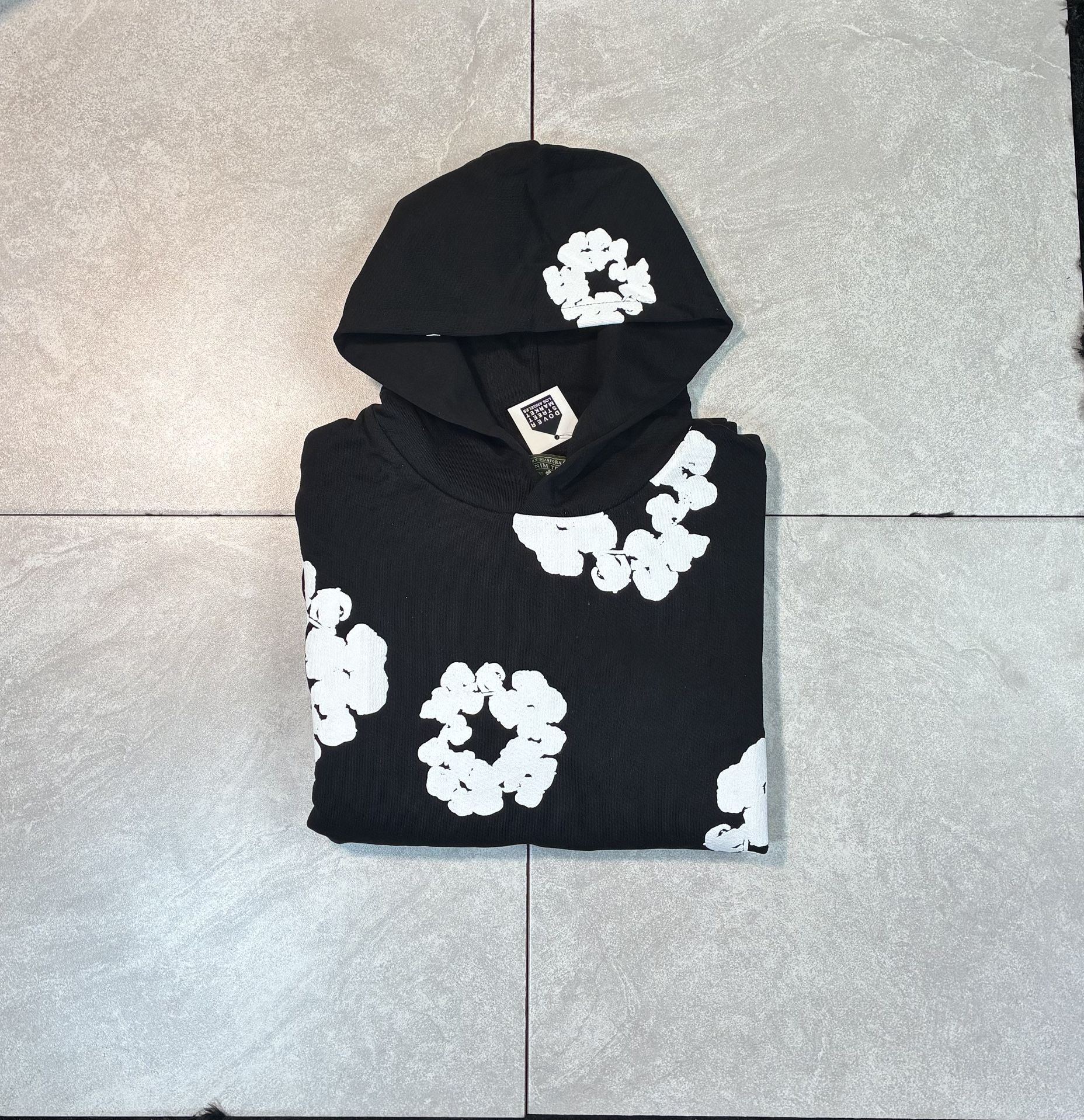 Black And White Denim Tears Hoodie High Q.
