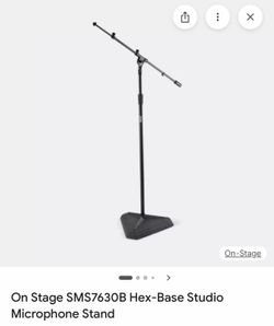 On stage 7630B hex base mic stand