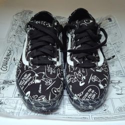 Vans Black And White Snoopy 