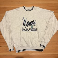 Vintage 90s Seattle Mariners Sweatshirt Men’s L