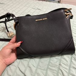 Michael Kors Black Leather 