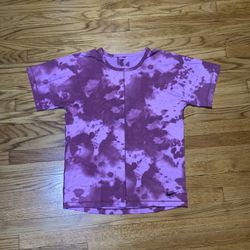 Nike Dri-FIT Allover Print Short-Sleeve Yoga Top Purple Men’s Sz M New No Tags! 