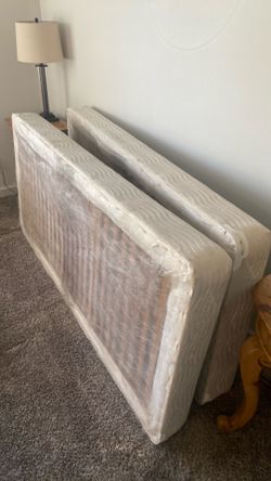 2 twin size (together makes a king) box spring