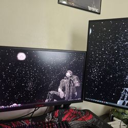 Predator XB273K 4K 144Hz HDR Gaming Monitor And ASUS 144hz FHD Monitor