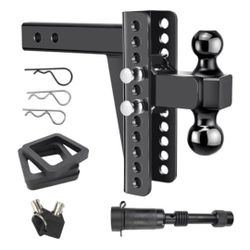 Adjustable Trailer Hitch Fits 2.5-Inch Receiver 8-Inch Drop/Rise 22,000 LBS GTW