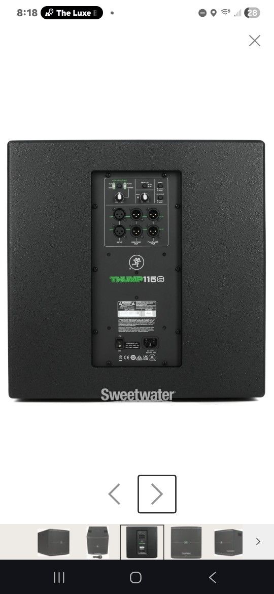MACKIE THUMP 115S WOOFER