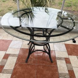 Large Glass Table 