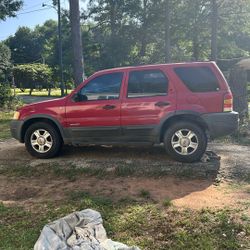 Red 2001 Ford Escape XLT