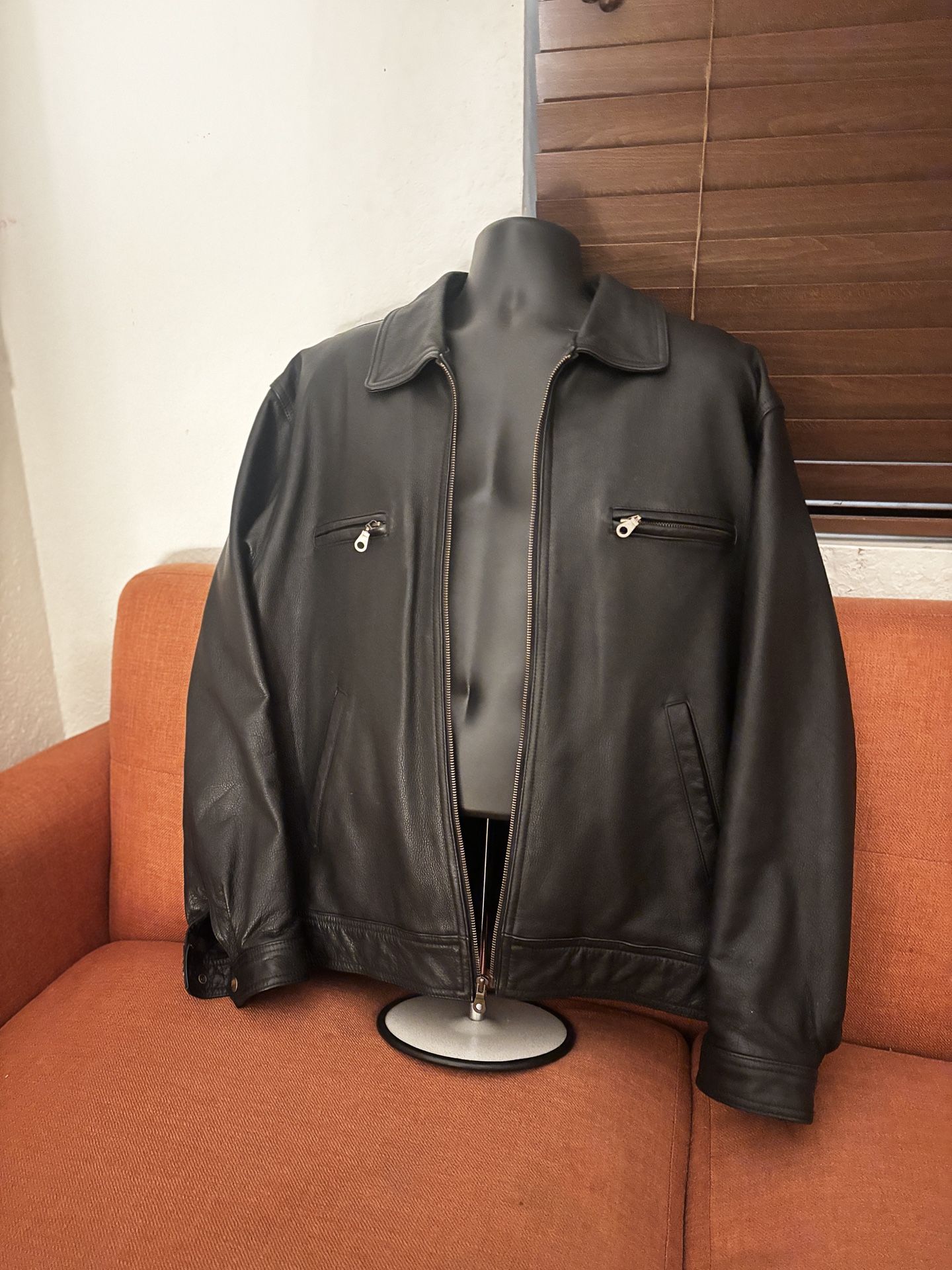 Genuine Leather Jacket Size L