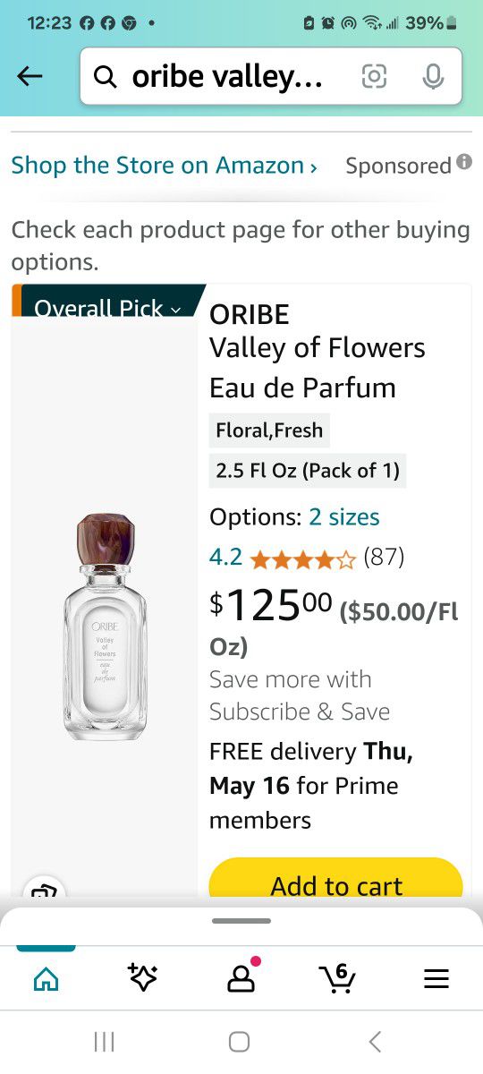 Oribe Valley Of Flowers Eau De Parfum