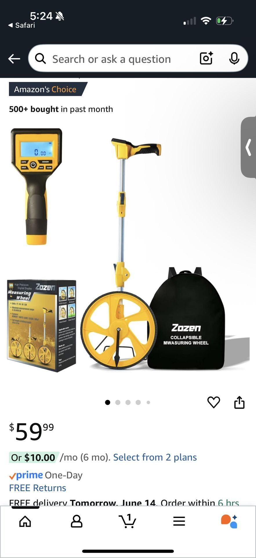 Zozen Collapsable Measuring Wheel