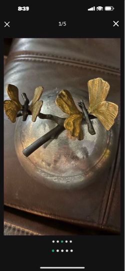 Michael Aram Elegant Gold & Silver Botanical Decorative Piece – Unique Luxury Home Décor