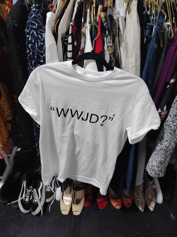 WWJD? Basic White Unisex Tee