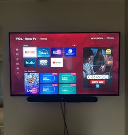 55” TCL LED TV with soundbar