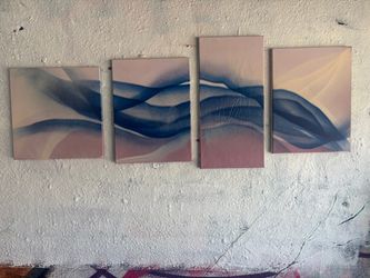 Multi panel canvas art