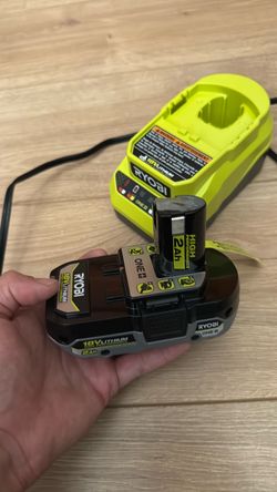 Ryobi ONE+ 18V Lithium Ion 2.0 Ah Battery & Charger