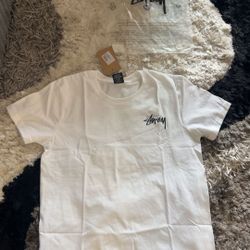 white Stussy T shirt 