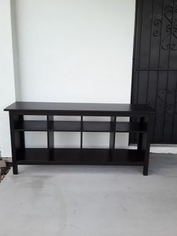 Dark Brown TV Stand 62 W X 16 L X 29 H Inches
